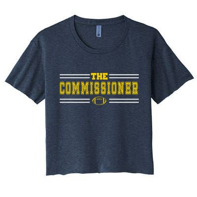 The Commissioner Football Logo Women's Crop Top Tee