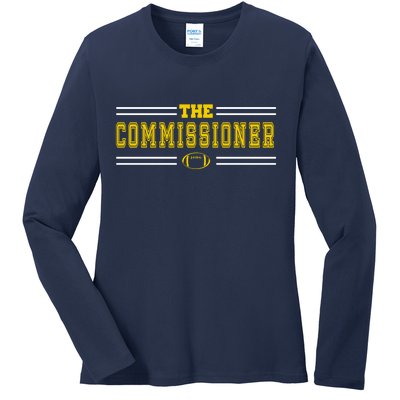 The Commissioner Football Logo Ladies Long Sleeve Shirt