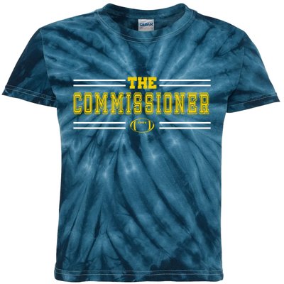 The Commissioner Football Logo Kids Tie-Dye T-Shirt