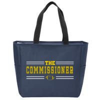 The Commissioner Football Logo Zip Tote Bag