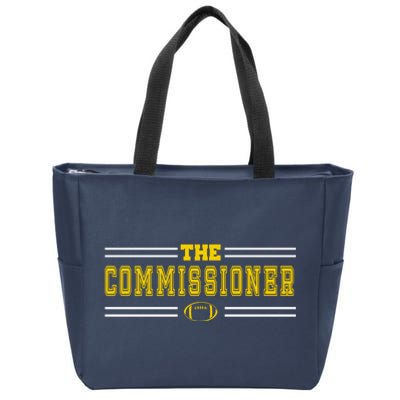 The Commissioner Football Logo Zip Tote Bag