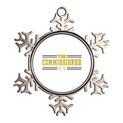 The Commissioner Football Logo Metallic Star Ornament