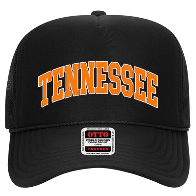 Tennessee Classic Font State Name Design Trucker Hat