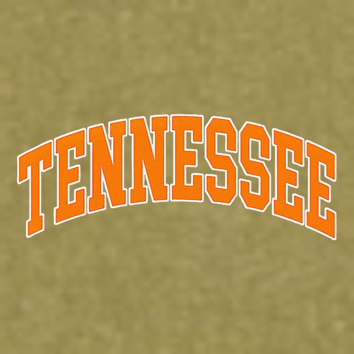 Tennessee Classic Font State Name Design Garment-Dyed Women's Muscle Tee