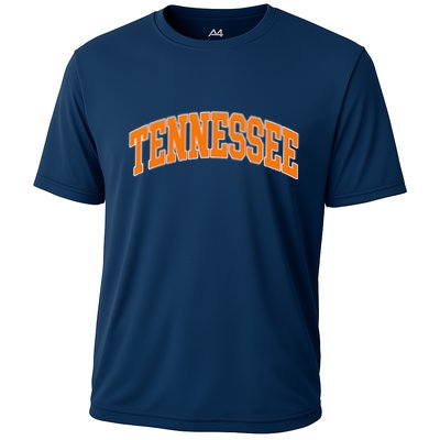 Tennessee Classic Font State Name Design Performance Shirt