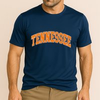 Tennessee Classic Font State Name Design Performance Shirt