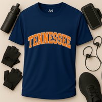 Tennessee Classic Font State Name Design Performance Shirt
