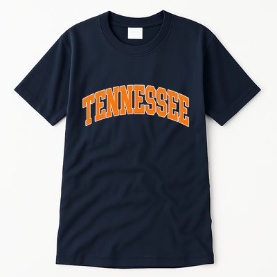 Tennessee Classic Font State Name Design Tall T-Shirt