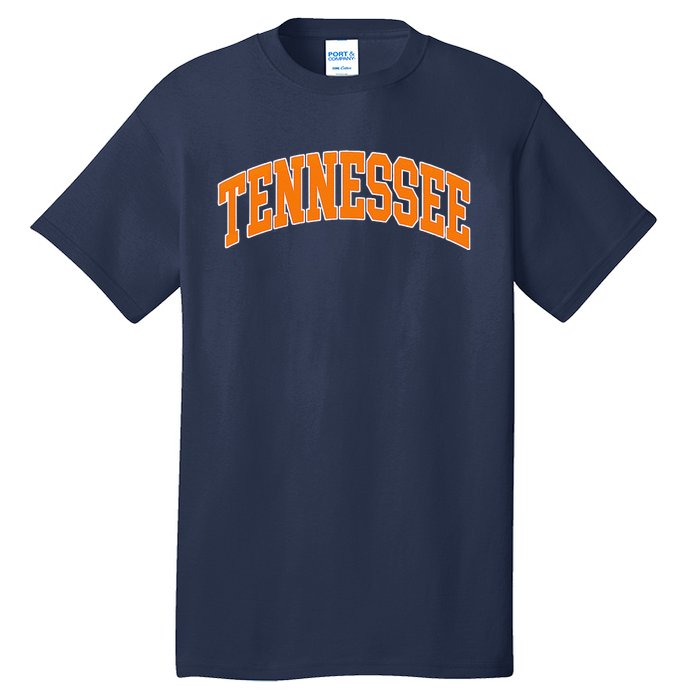 Tennessee Classic Font State Name Design Tall T-Shirt