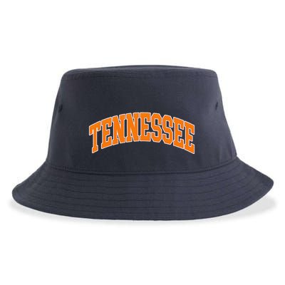 Tennessee Classic Font State Name Design Sustainable Bucket Hat
