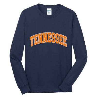 Tennessee Classic Font State Name Design Tall Long Sleeve T-Shirt