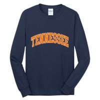 Tennessee Classic Font State Name Design Tall Long Sleeve T-Shirt