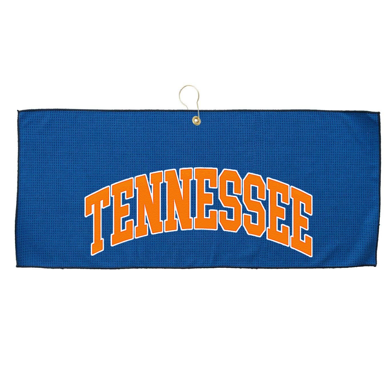 Tennessee Classic Font State Name Design Large Microfiber Waffle Golf Towel
