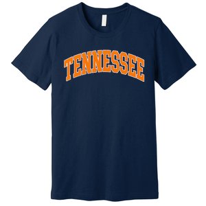 Tennessee Classic Font State Name Design Premium T-Shirt