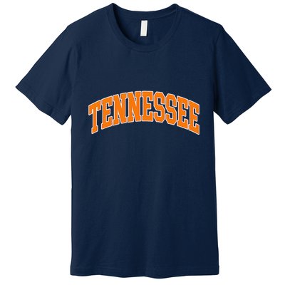 Tennessee Classic Font State Name Design Premium T-Shirt