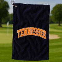 Tennessee Classic Font State Name Design Golf Towel