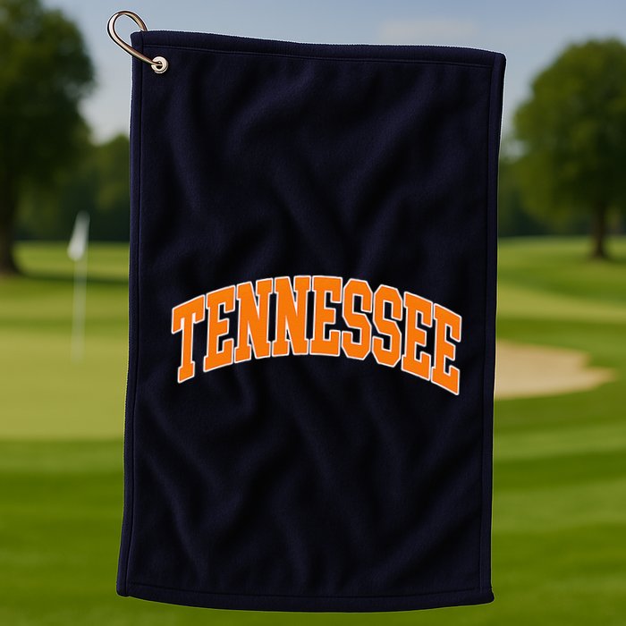 Tennessee Classic Font State Name Design Golf Towel