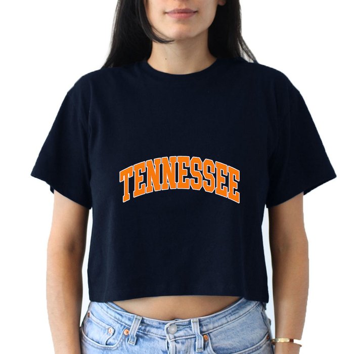 Tennessee Classic Font State Name Design Crop Top