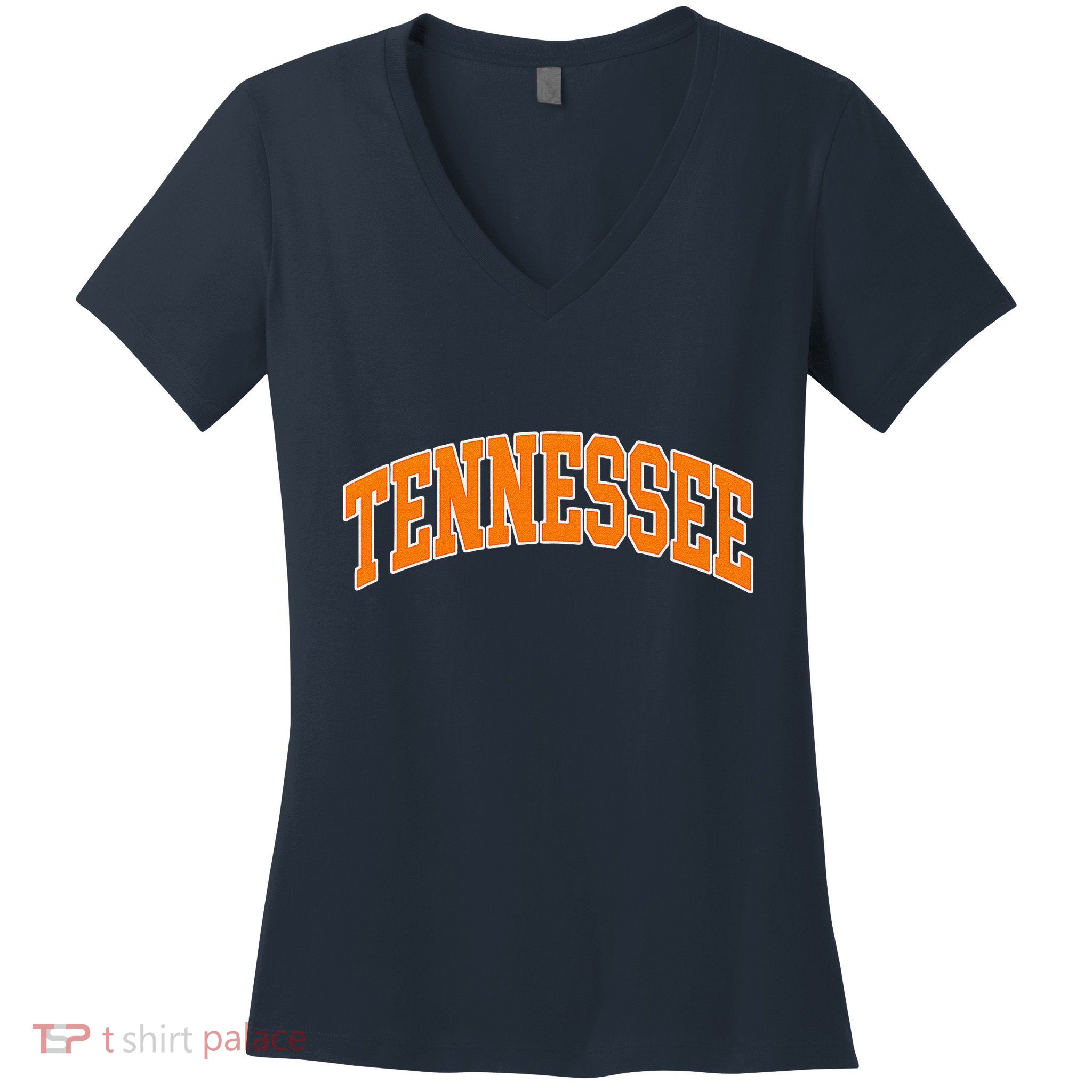 Tennessee Classic Font State Name Design Women's V-Neck T-Shirt