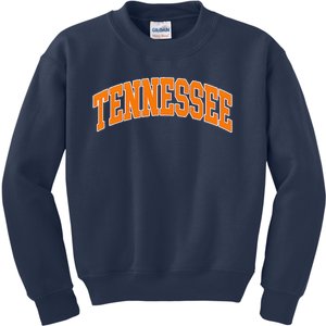 Tennessee Classic Font State Name Design Kids Sweatshirt