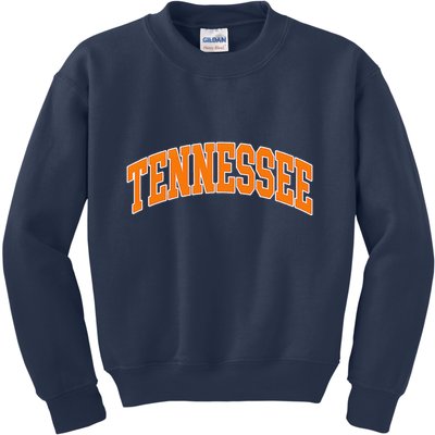 Tennessee Classic Font State Name Design Kids Sweatshirt