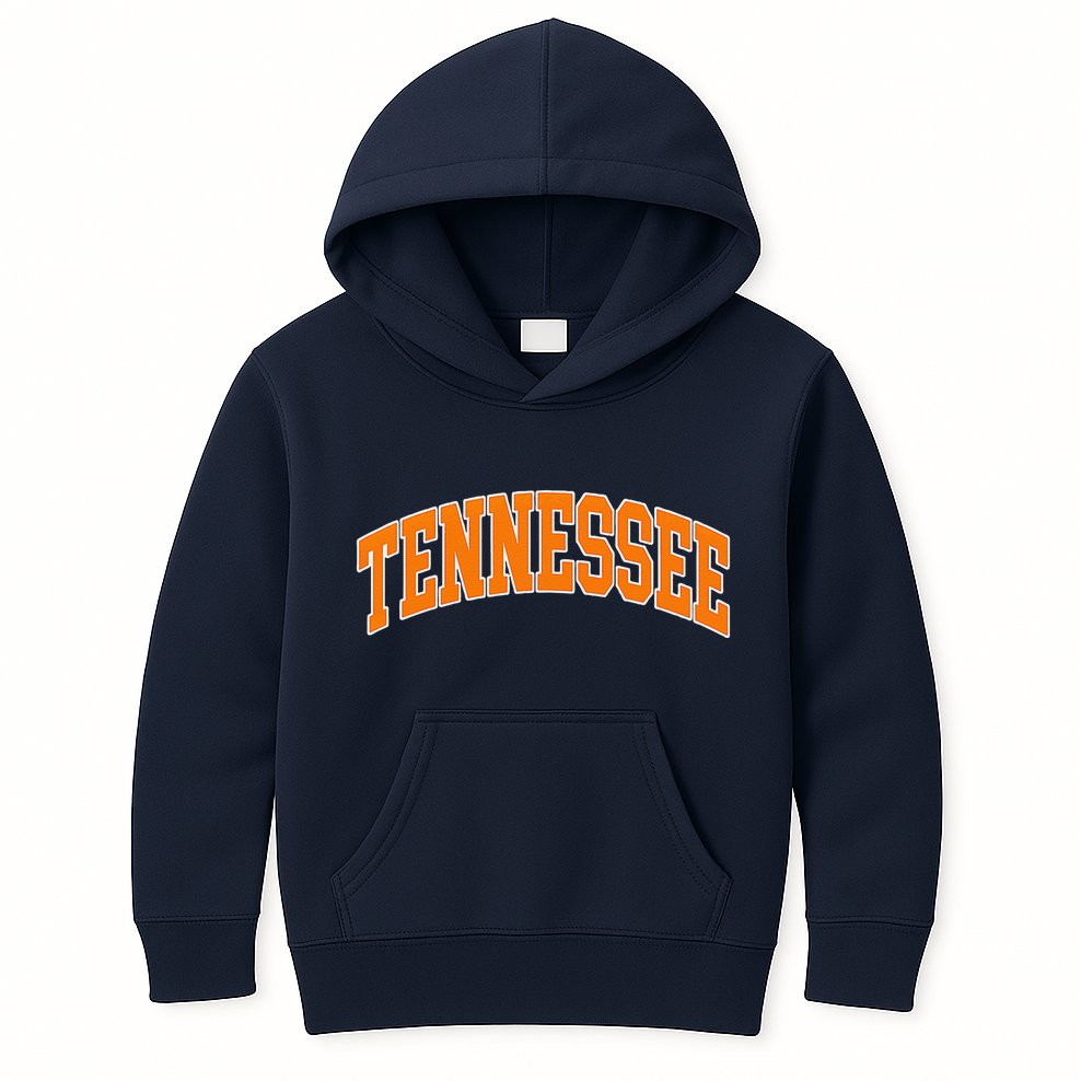 Tennessee Classic Font State Name Design Kids Hoodie