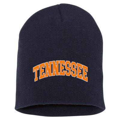 Tennessee Classic Font State Name Design Short Acrylic Beanie