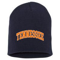 Tennessee Classic Font State Name Design Short Acrylic Beanie