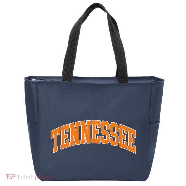 Tennessee Classic Font State Name Design Zip Tote Bag