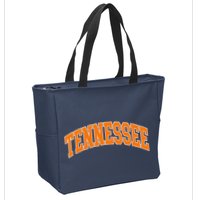 Tennessee Classic Font State Name Design Zip Tote Bag