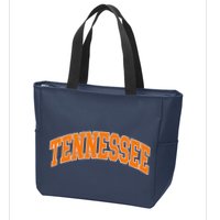 Tennessee Classic Font State Name Design Zip Tote Bag