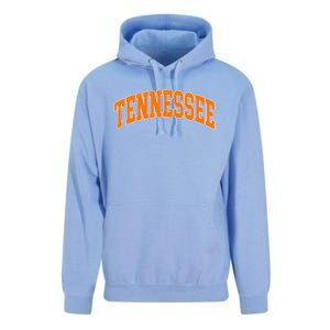 Tennessee Classic Font State Name Design Unisex Surf Hoodie