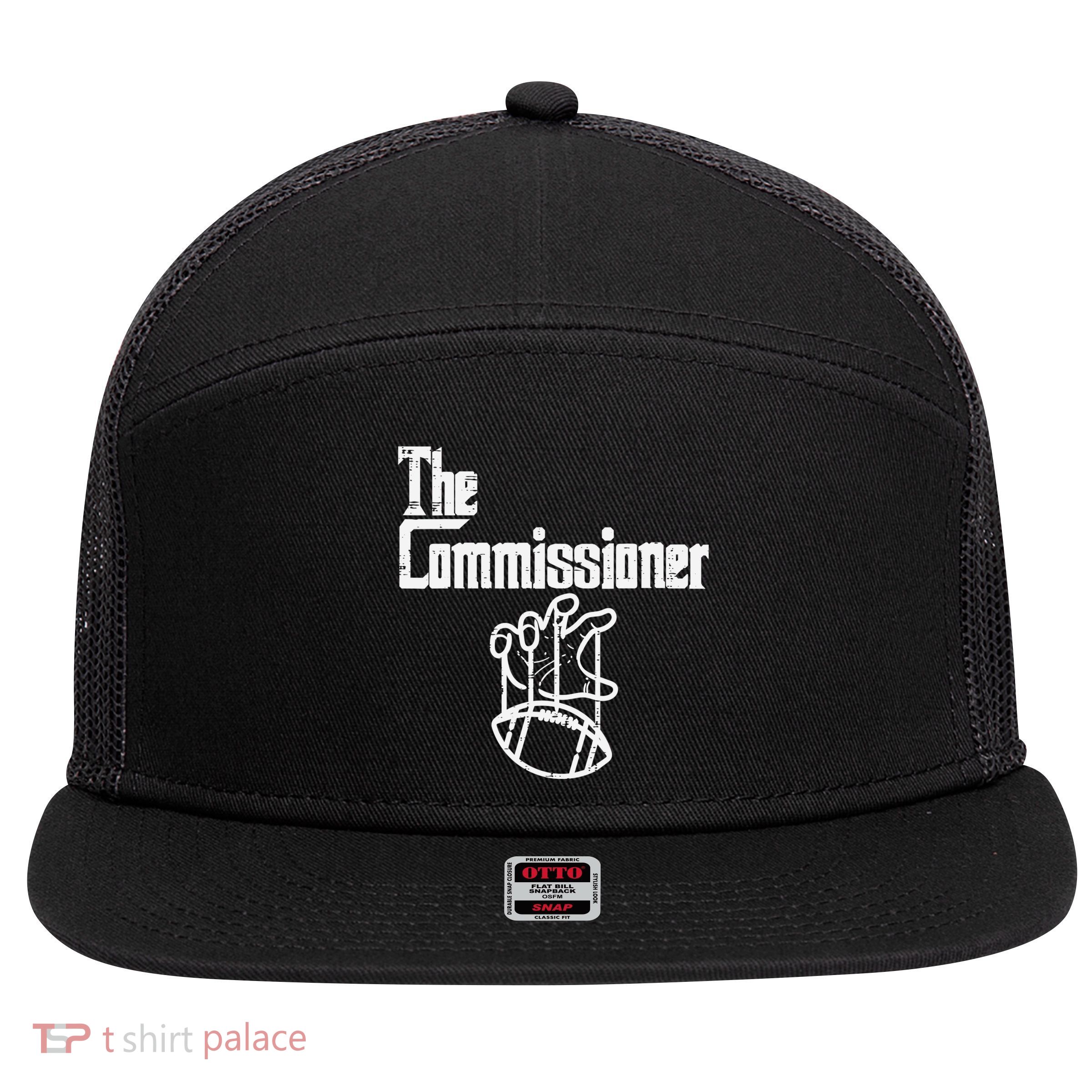 The Commissioner Fantasy Football Commish FFL 7 Panel Mesh Trucker Snapback Hat