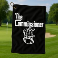 The Commissioner Fantasy Football Commish FFL Golf Towel