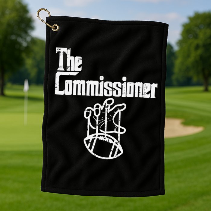The Commissioner Fantasy Football Commish FFL Golf Towel