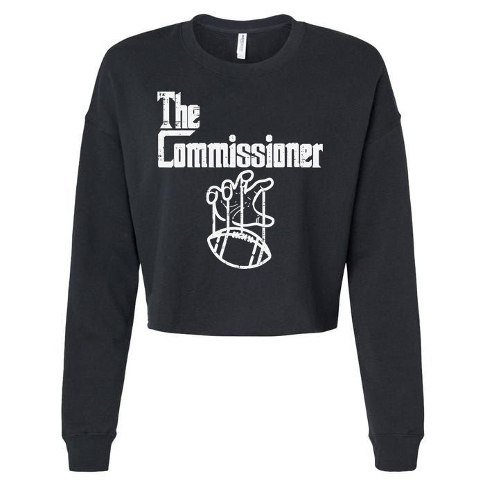 The Commissioner Fantasy Football Commish FFL Cropped Pullover Crew