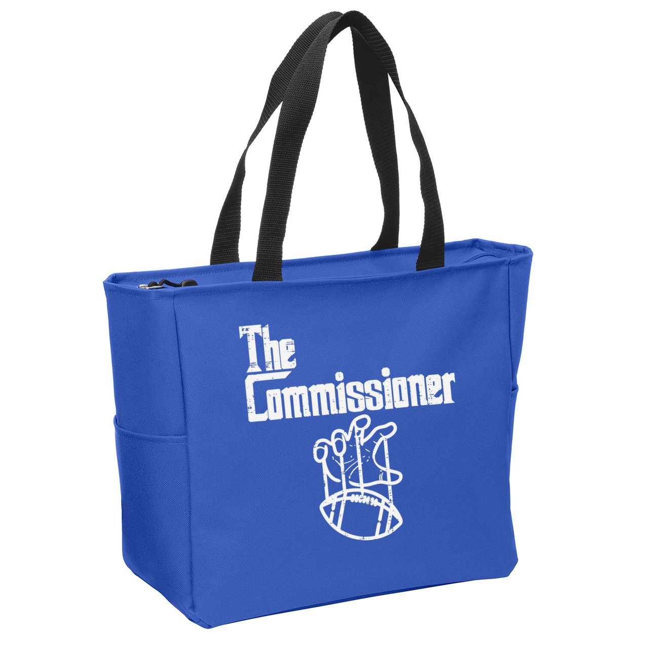 The Commissioner Fantasy Football Commish FFL Zip Tote Bag