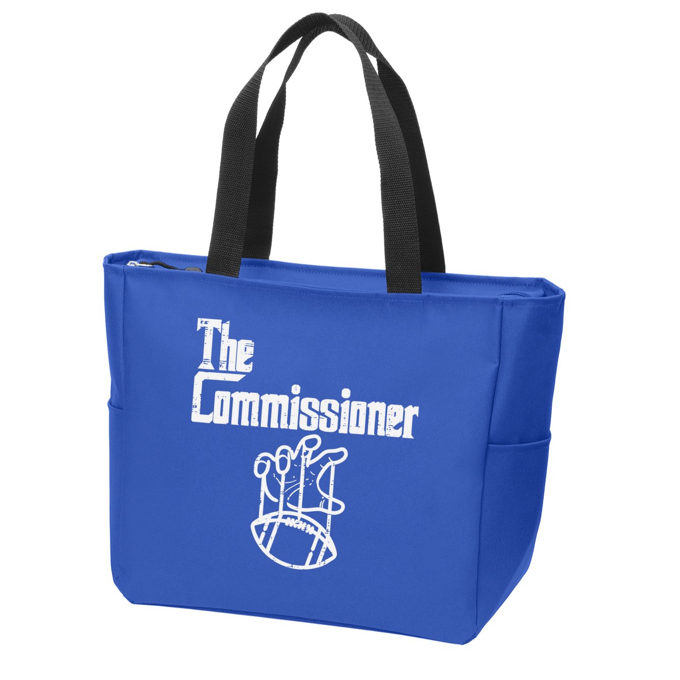 The Commissioner Fantasy Football Commish FFL Zip Tote Bag