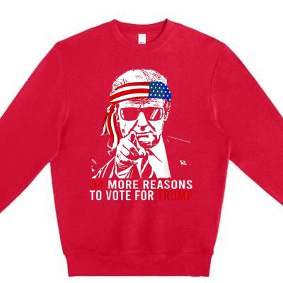 Trump Convicted Felon 34 More Reasons To Vote For Trump Premium Crewneck Sweatshirt