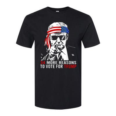 Trump Convicted Felon 34 More Reasons To Vote For Trump Softstyle CVC T-Shirt