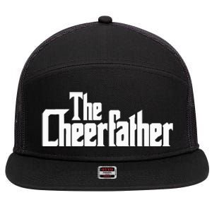 The Cheerfather Fathers Day Cheerleader 7 Panel Mesh Trucker Snapback Hat