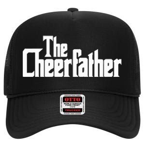 The Cheerfather Fathers Day Cheerleader High Crown Mesh Back Trucker Hat