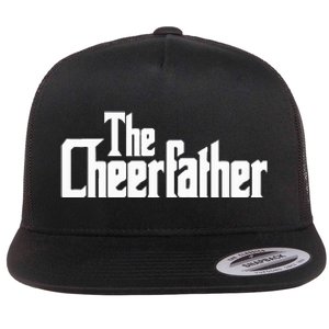 The Cheerfather Fathers Day Cheerleader Flat Bill Trucker Hat