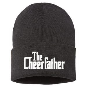 The Cheerfather Fathers Day Cheerleader Sustainable Knit Beanie