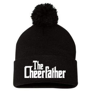 The Cheerfather Fathers Day Cheerleader Pom Pom 12in Knit Beanie