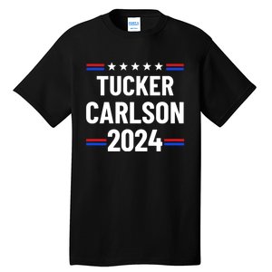 Tucker Carlson For President 2024 Tall T-Shirt