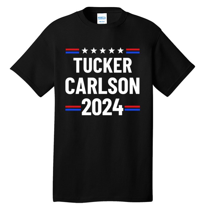 Tucker Carlson For President 2024 Tall T-Shirt