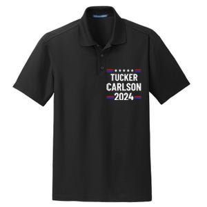 Tucker Carlson For President 2024 Dry Zone Grid Polo