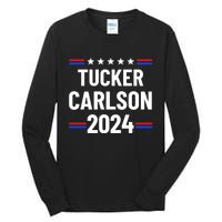 Tucker Carlson For President 2024 Tall Long Sleeve T-Shirt