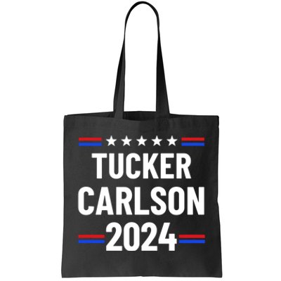 Tucker Carlson For President 2024 Tote Bag